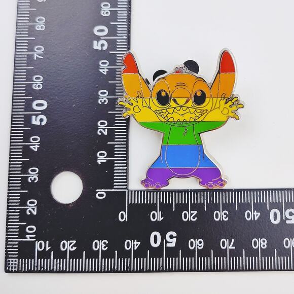 Disney Lilo and Stitch Rainbow Pride Enamel Pin 2021 - Picture 7 of 7